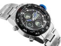 ZEGAREK MĘSKI PERFECT ZEUS - A890 (zp257d) - silver/blue