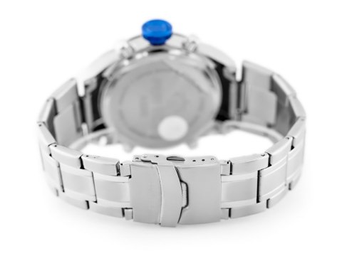 ZEGAREK MĘSKI PERFECT ZEUS - A890 (zp257d) - silver/blue