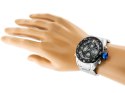 ZEGAREK MĘSKI PERFECT ZEUS - A890 (zp257d) - silver/blue