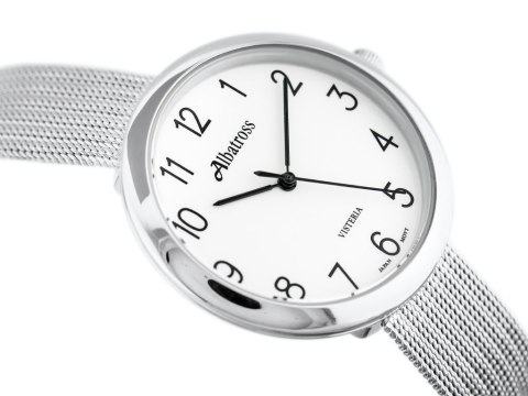 ZEGAREK DAMSKI ALBATROSS ABBC20 (za542a) silver / white
