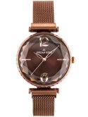 ZEGAREK DAMSKI JORDAN KERR - L1006 (zj942d) brown MAGNETYCZNE ZAPIĘCIE