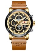 ZEGAREK MĘSKI NAVIFORCE - NF9131 (zn086c) gold/b. + BOX