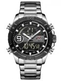 ZEGAREK MĘSKI NAVIFORCE - NF9146S (zn089a) - silver/black + BOX