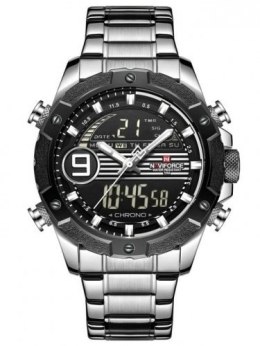 ZEGAREK MĘSKI NAVIFORCE - NF9146S (zn089a) - silver/black + BOX