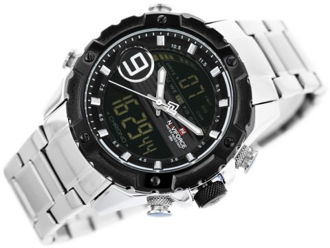ZEGAREK MĘSKI NAVIFORCE - NF9146S (zn089a) - silver/black + BOX