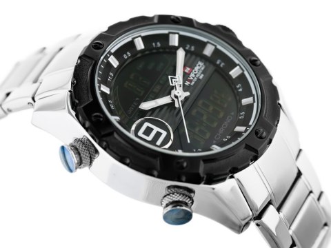 ZEGAREK MĘSKI NAVIFORCE - NF9146S (zn089a) - silver/black + BOX