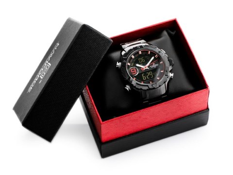 ZEGAREK MĘSKI NAVIFORCE - NF9146S (zn089a) - silver/black + BOX