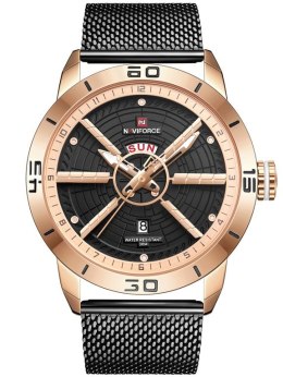 ZEGAREK MĘSKI NAVIFORCE - NF9155 (zn092b) black/rosegold + BOX