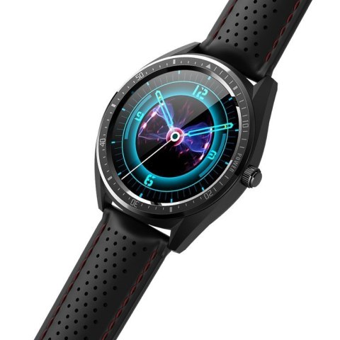 SMARTWATCH MĘSKI G. Rossi SW011-2 black/black/red + dodatkowy PASEK (sg006b)