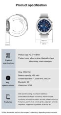 SMARTWATCH UNISEX Pacific 17-4 Bransoleta - czarna + dodatkowy PASEK (sy010d)