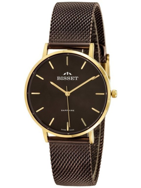 ZEGAREK DAMSKI BISSET BSBF33 (zb579m) - SZAFIROWE SZKŁO