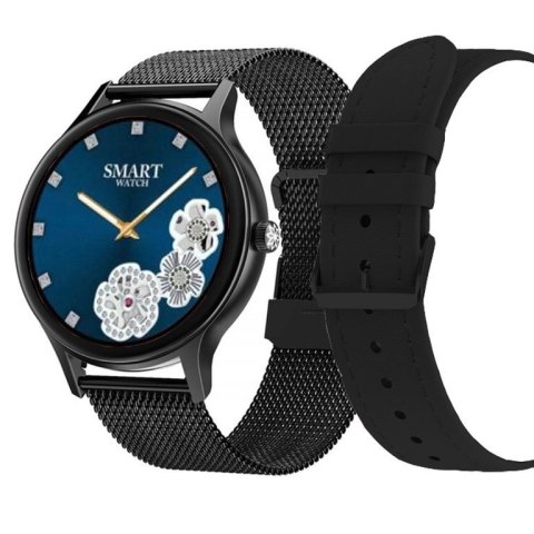 SMARTWATCH DAMSKI PACIFIC 18-3 - BRANSOLETA + PASEK: Czarna / Czarny (sy015c)