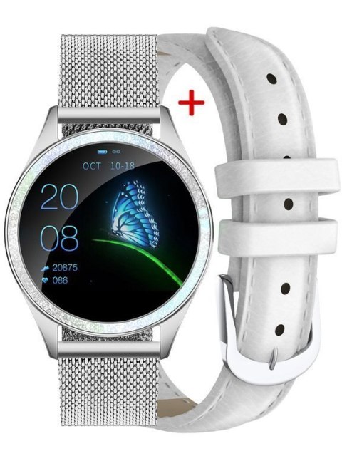 SMARTWATCH DAMSKI G. Rossi G.RSWBF2-3C1-1 silver/white + PASEK (sg002a1) - HIT