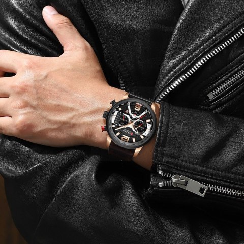 ZEGAREK MĘSKI CURREN 8329 (zc027d) - CHRONOGRAF + BOX