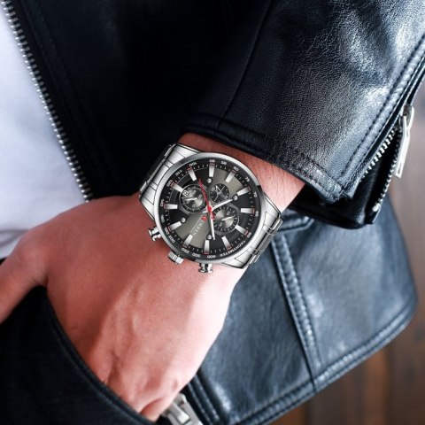ZEGAREK MĘSKI CURREN 8351 (zc022b) - CHRONOGRAF + BOX