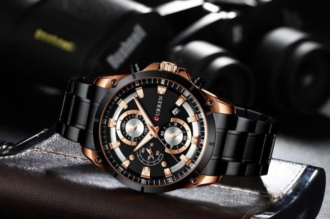 ZEGAREK MĘSKI CURREN 8360 (zc020c) - CHRONOGRAF