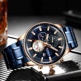 ZEGAREK MĘSKI CURREN 8362 (zc017e) - CHRONOGRAF + BOX