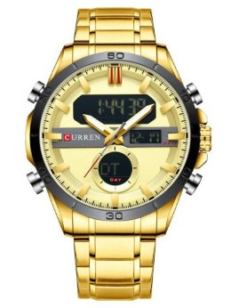 ZEGAREK MĘSKI CURREN 8384 (zc023b) - DUAL TIME + BOX