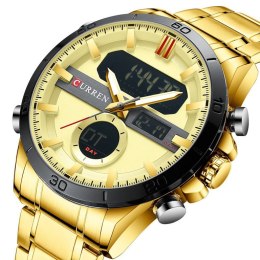 ZEGAREK MĘSKI CURREN 8384 (zc023b) - DUAL TIME + BOX