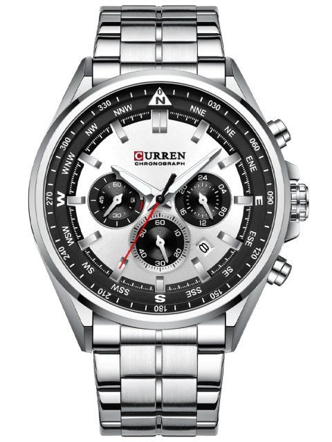 ZEGAREK MĘSKI CURREN 8399 (zc016a) - CHRONOGRAF + BOX