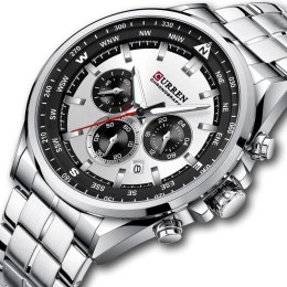 ZEGAREK MĘSKI CURREN 8399 (zc016a) - CHRONOGRAF + BOX