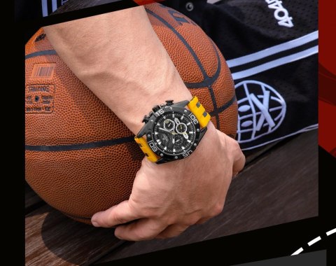 ZEGAREK MĘSKI NAVIFORCE NF8019T - CHRONOGRAF (zn125c) + BOX