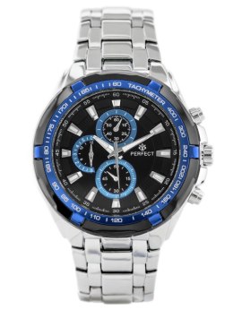 ZEGAREK MĘSKI PERFECT - MILTON - silver/blue (zp112j)