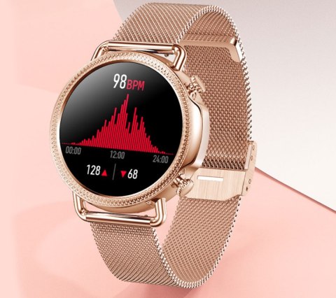 SMARTWATCH DAMSKI Rubicon RNBE74 - TERMOMETR, PULSOKSYMETR (sr020c)