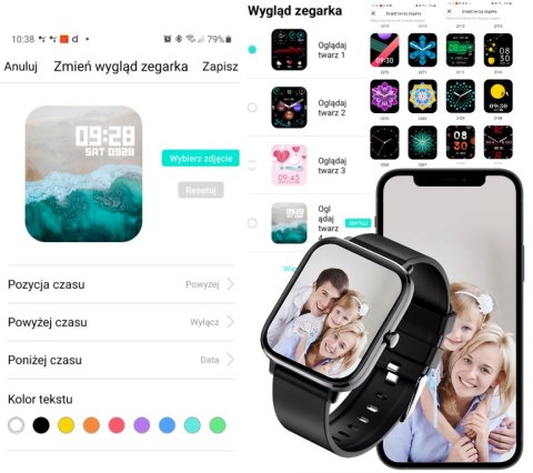 SMARTWATCH DAMSKI Rubicon RNCE79 - WYKONYWANIE POŁĄCZEŃ, TERMOMETR (sr026a)