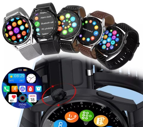 SMARTWATCH MĘSKI Rubicon RNCE88 - WYKONYWANIE POŁĄCZEŃ, WŁASNE TARCZE (sr033a)