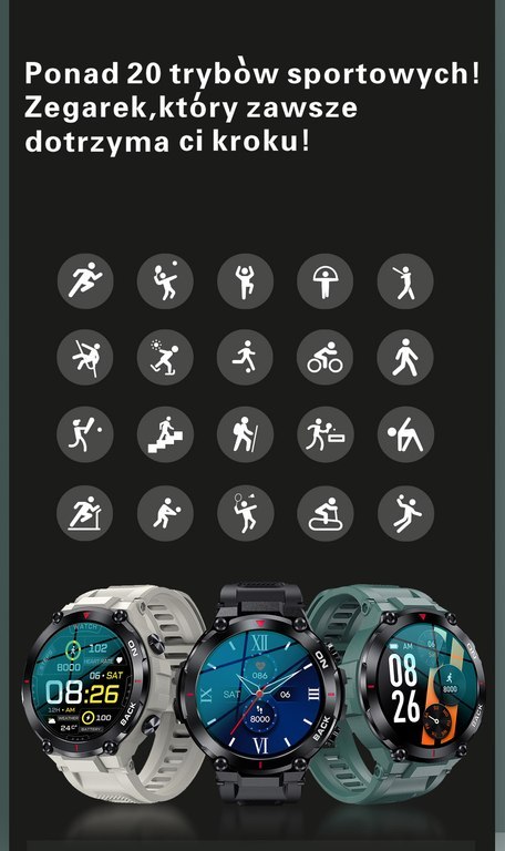 SMARTWATCH MĘSKI GRAVITY GT8-1 - z GPS (sg017a)