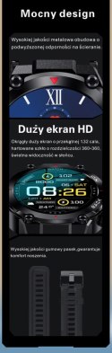 SMARTWATCH MĘSKI GRAVITY GT8-1 - z GPS (sg017a)