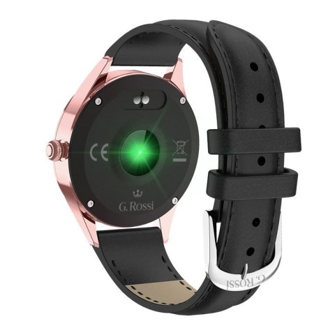 SMARTWATCH DAMSKI G. Rossi SW017-6 r.gold/black (sg011f)