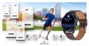 Smartwatch Giewont GW450-3 Czarny + Pasek Brązowy Skórzany