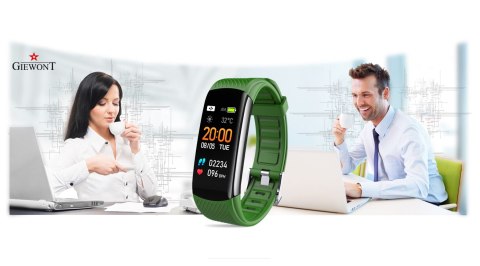 Smartband Giewont Czarny GW200-5 + Pasek Zielony