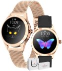 Smartwatch Damski Giewont Rosegold/Black + Pasek GW300-3