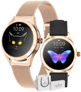 Smartwatch Damski Giewont Rosegold/Black + Pasek GW300-3
