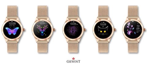 Smartwatch Damski Giewont Rosegold/Black + Pasek GW300-3