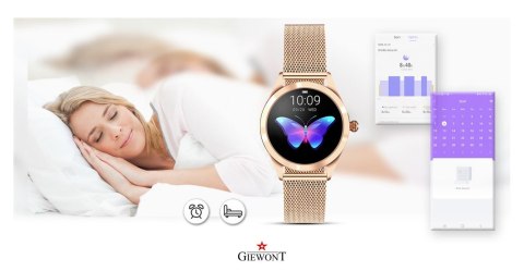 Smartwatch Damski Giewont Rosegold/Black + Pasek GW300-3