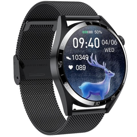 SMARTWATCH MĘSKI PACIFIC 42-05 - ROZMOWY BLUETOOTH, ASYSTENT GŁOSOWY (sy035e)