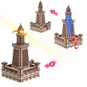 Mr.Playwood Drewniane Puzzle 3D z Diodą LED - Latarnia Alexandria