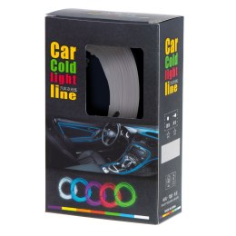 Oświetlenie ambientowe LED do samochodu / auta USB / 12V taśma 3m biała