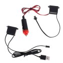 Oświetlenie ambientowe LED do samochodu / auta USB / 12V taśma 3m biała