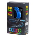 Oświetlenie ambientowe LED do samochodu / auta USB / 12V taśma 3m niebieska