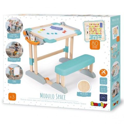 Smoby Drewniany Stolik Tablica 2w1 Magnetyczna Kreda