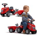 FALK Jeździk Traktorek Z Przyczepką Massey Ferguson Odpychacz Czerwony