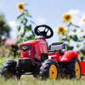 FALK Traktor na Pedały Supercharger z Przyczepą i Otwieraną Maską Czerwony 2-5 lat