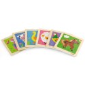 VIGA Drewniane Puzzle Układanka Edukacyjna Żyrafa 4 el. Montessori