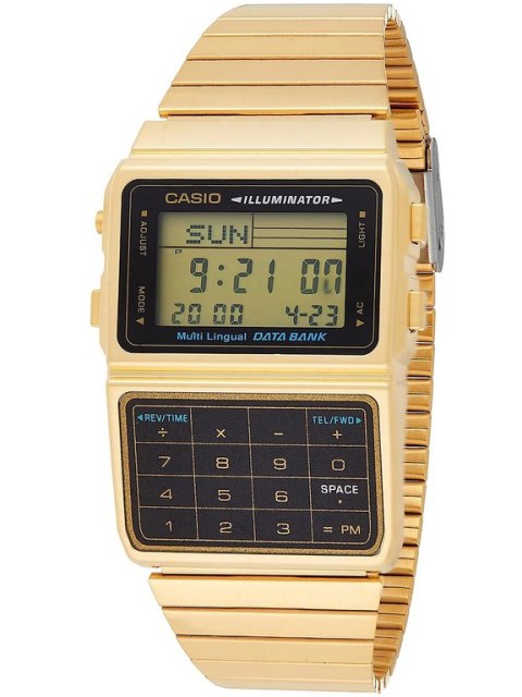 ZEGAREK MĘSKI CASIO VINTAGE DATABANK DBC-611G-1 (zd163a)