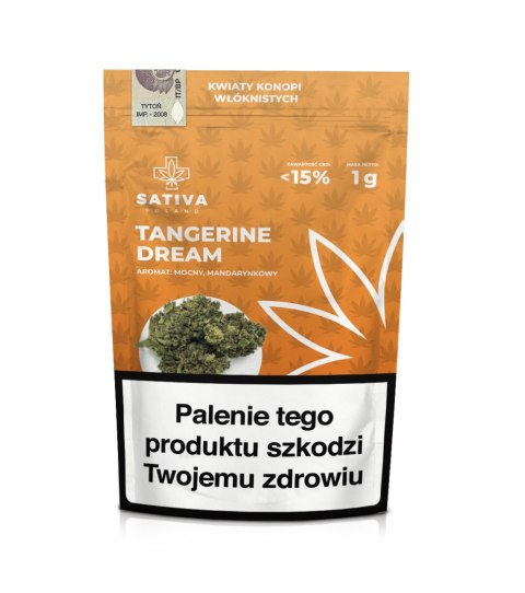 CBD Kwiaty Konopi "TANGERINE DREAM" 1 g